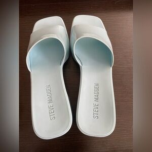 Steve Madden Pale Blue Harlin Mules